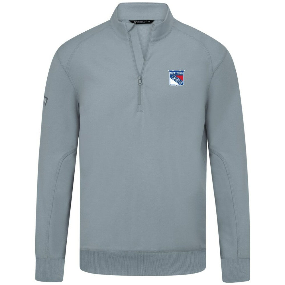 New York Rangers Levelwear Upright Tri-Blend Quarter-Zip Pullover -  NHL Pullover