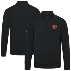 Calgary Flames Levelwear Upright Tri-Blend Quarter-Zip Pullover -  NHL Pullover