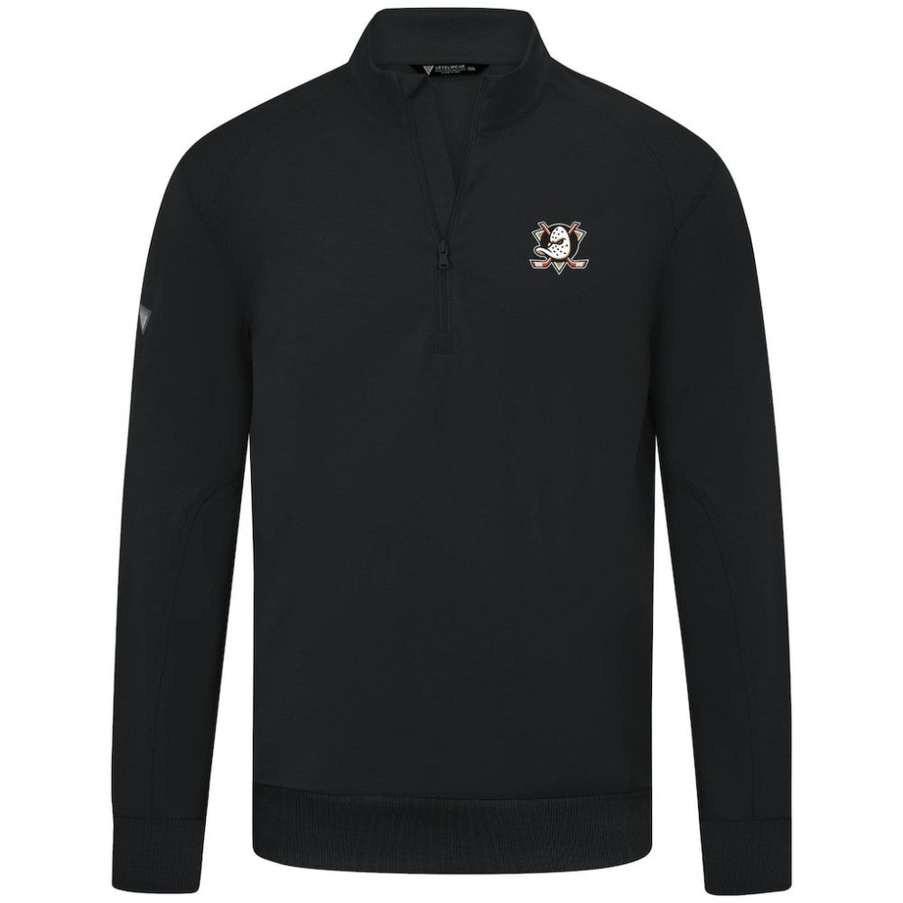 Anaheim Ducks Levelwear Upright Tri-Blend Quarter-Zip Pullover -  NHL Pullover