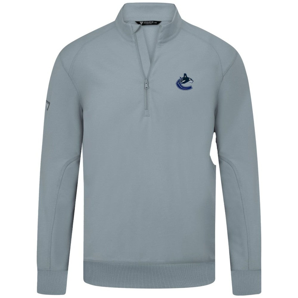 Vancouver Canucks Levelwear Upright Tri-Blend Quarter-Zip Pullover -  NHL Pullover