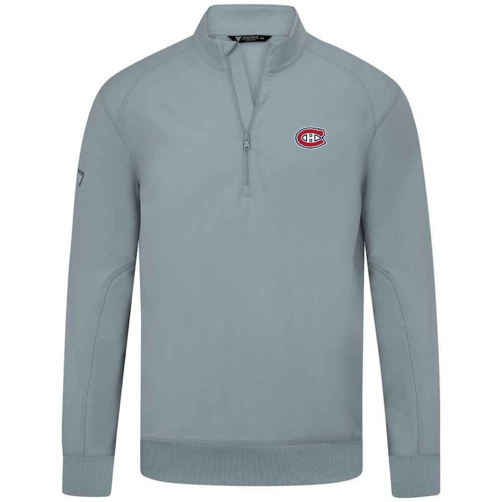 Montreal Canadiens Levelwear Upright Tri-Blend Quarter-Zip Pullover -  NHL Pullover