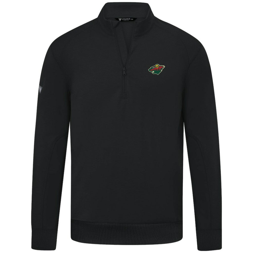 Minnesota Wild Levelwear Upright Tri-Blend Quarter-Zip Pullover -  NHL Pullover