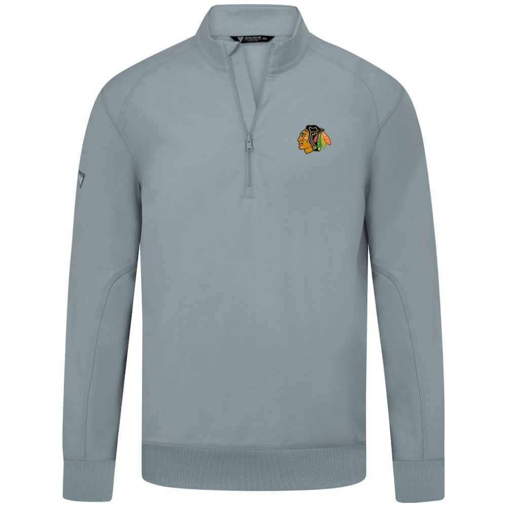 Chicago Blackhawks Levelwear Upright Tri-Blend Quarter-Zip Pullover -  NHL Pullover