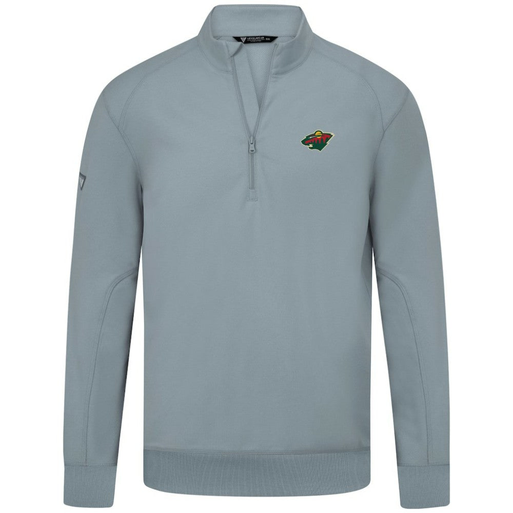 Minnesota Wild Levelwear Upright Tri-Blend Quarter-Zip Pullover -  NHL Pullover