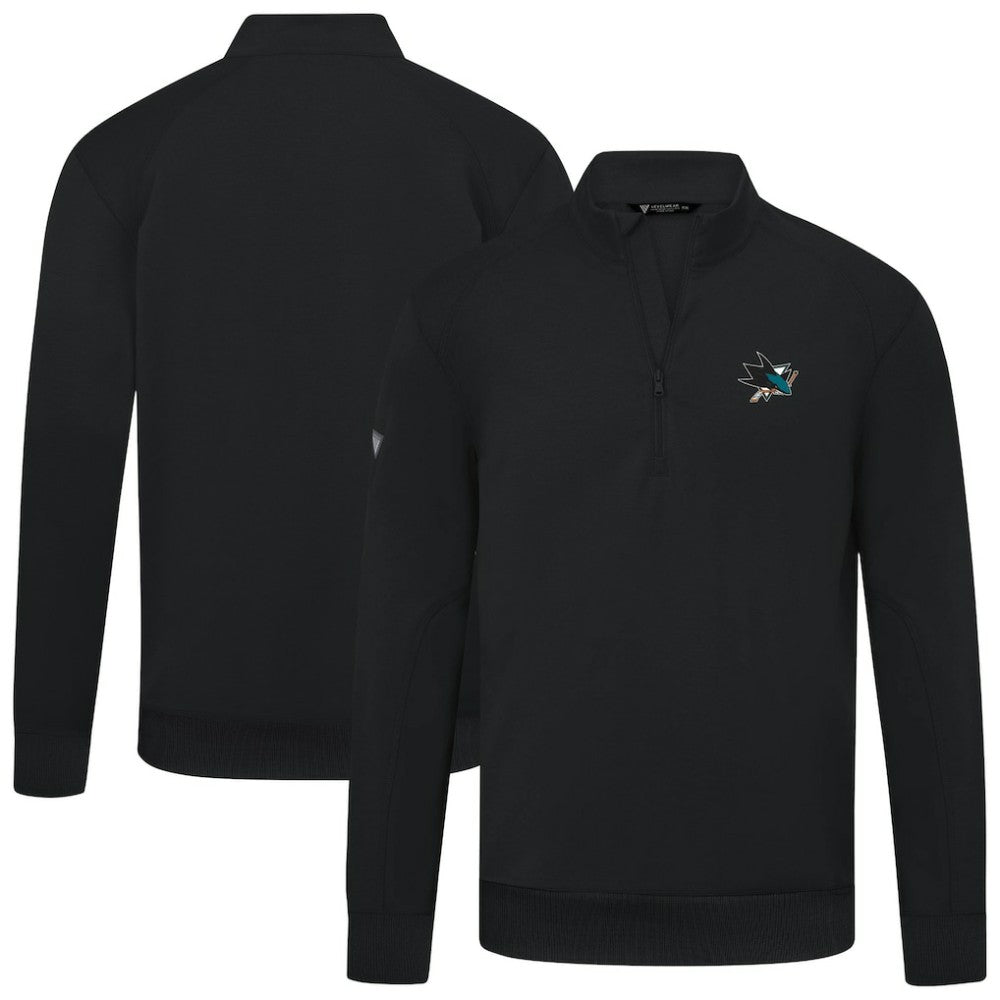 San Jose Sharks Levelwear Upright Tri-Blend Quarter-Zip Pullover -  NHL Pullover