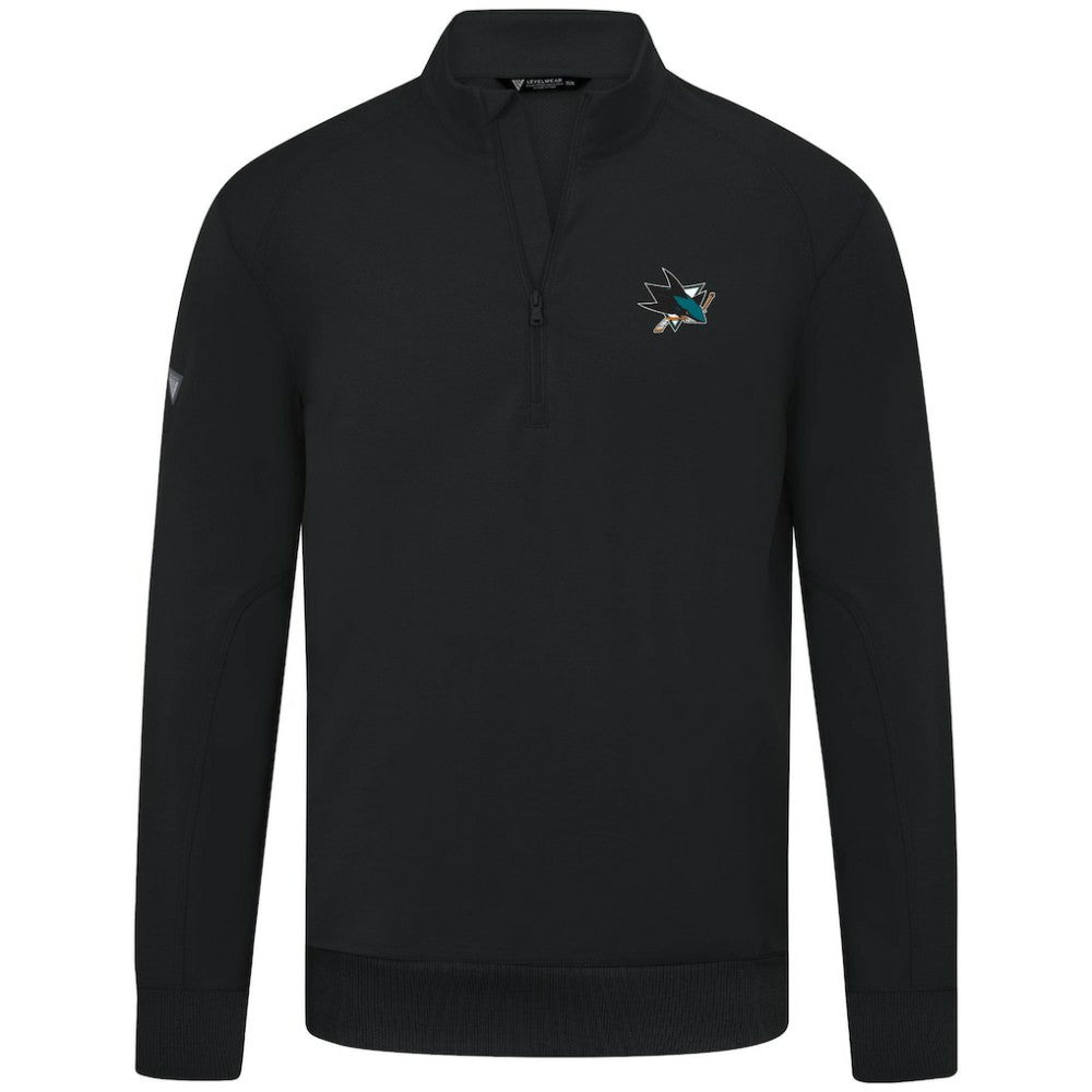 San Jose Sharks Levelwear Upright Tri-Blend Quarter-Zip Pullover -  NHL Pullover