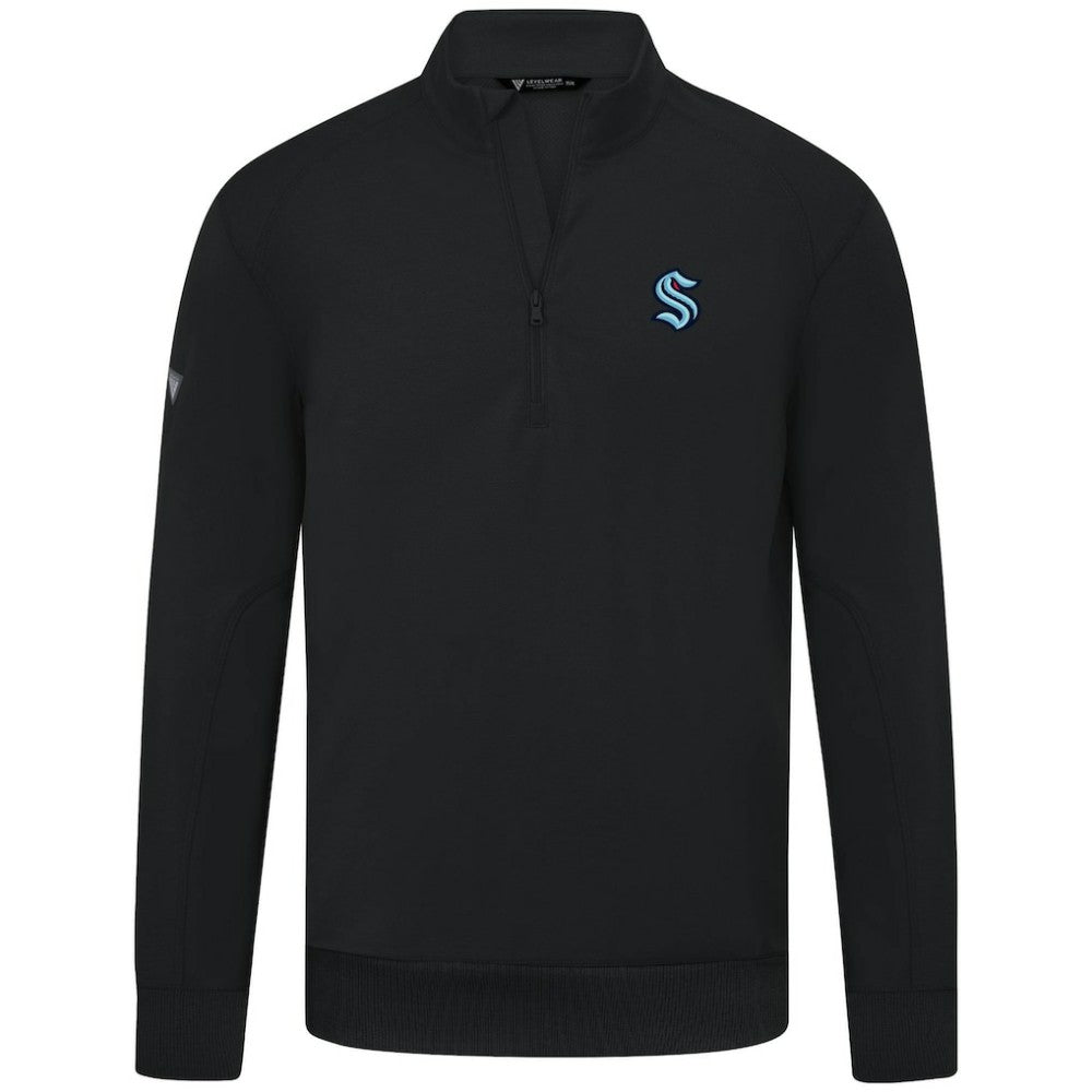 Seattle Kraken Levelwear Upright Tri-Blend Quarter-Zip Pullover -  NHL Pullover