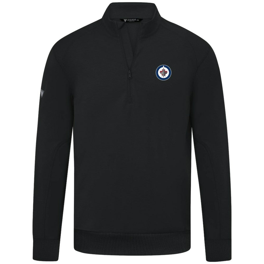 Winnipeg Jets Levelwear Upright Tri-Blend Quarter-Zip Pullover -  NHL Pullover
