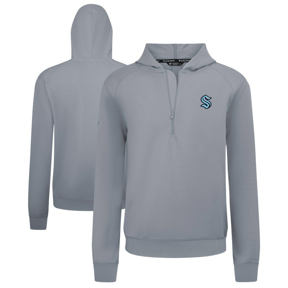 Seattle Kraken Levelwear Technic Quarter-Zip Pullover Hoodie -  NHL Hoodies