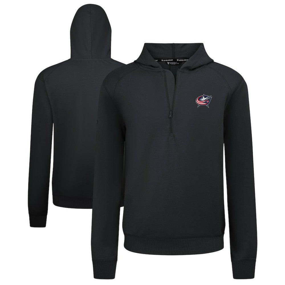 Columbus Blue Jackets Levelwear Technic Quarter-Zip Pullover Hoodie -  NHL Hoodies