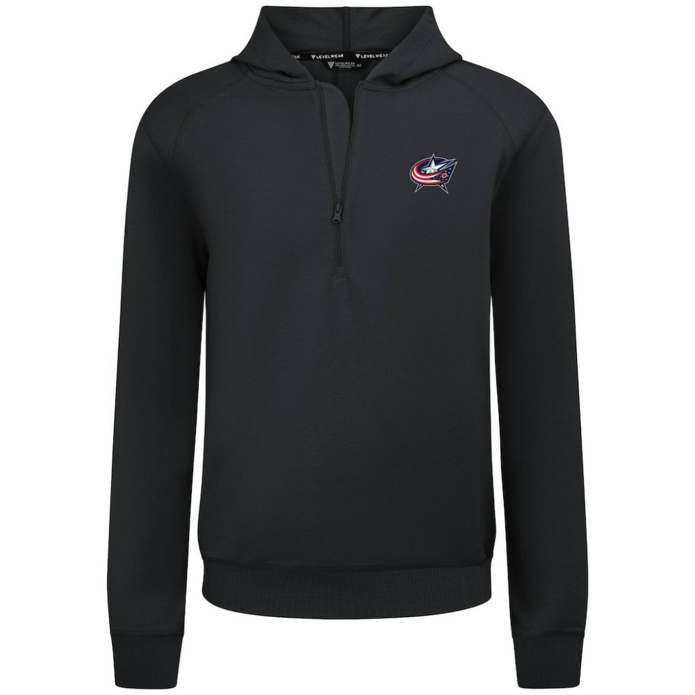 Columbus Blue Jackets Levelwear Technic Quarter-Zip Pullover Hoodie -  NHL Hoodies