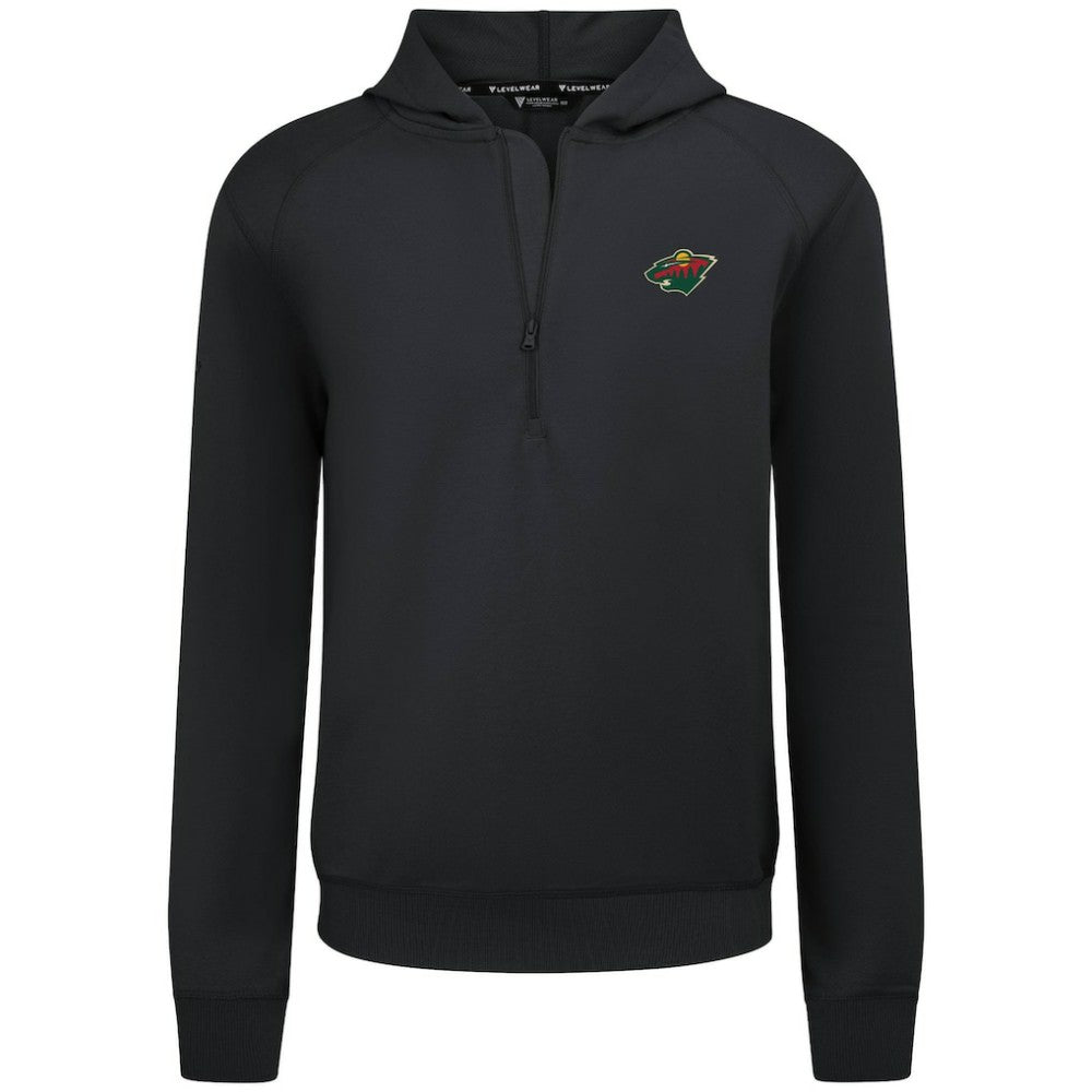 Minnesota Wild Levelwear Technic Quarter-Zip Pullover Hoodie -  NHL Hoodies