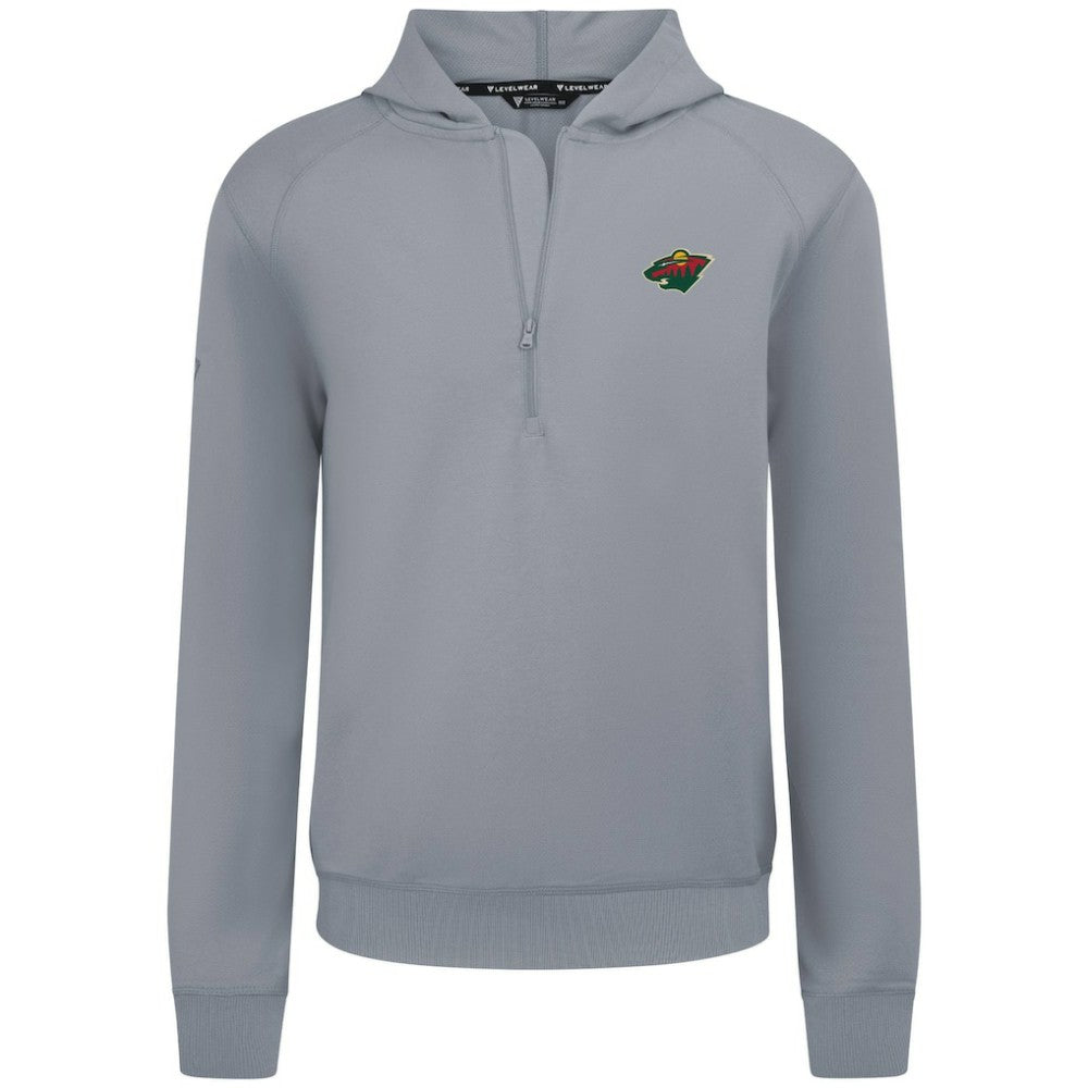 Minnesota Wild Levelwear Technic Quarter-Zip Pullover Hoodie -  NHL Hoodies