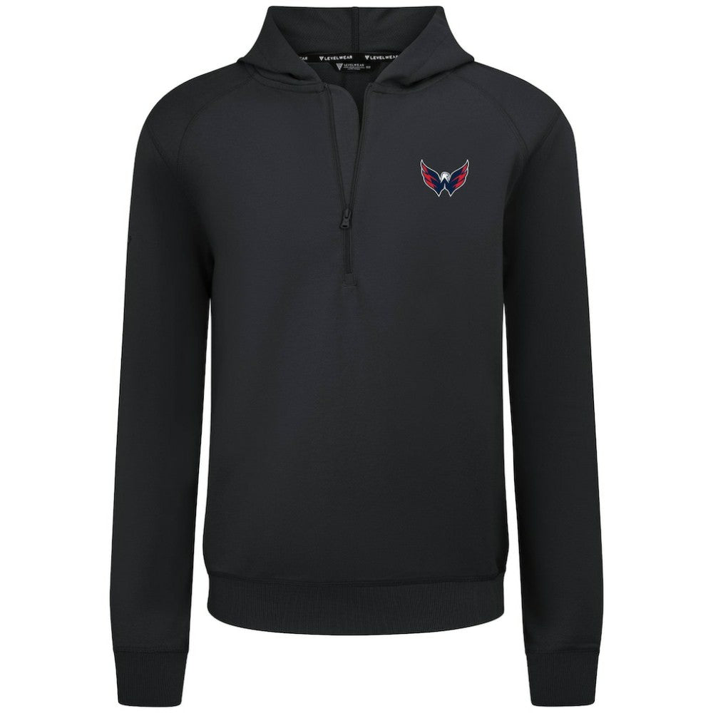 Washington Capitals Levelwear Technic Quarter-Zip Pullover Hoodie -  NHL Hoodies