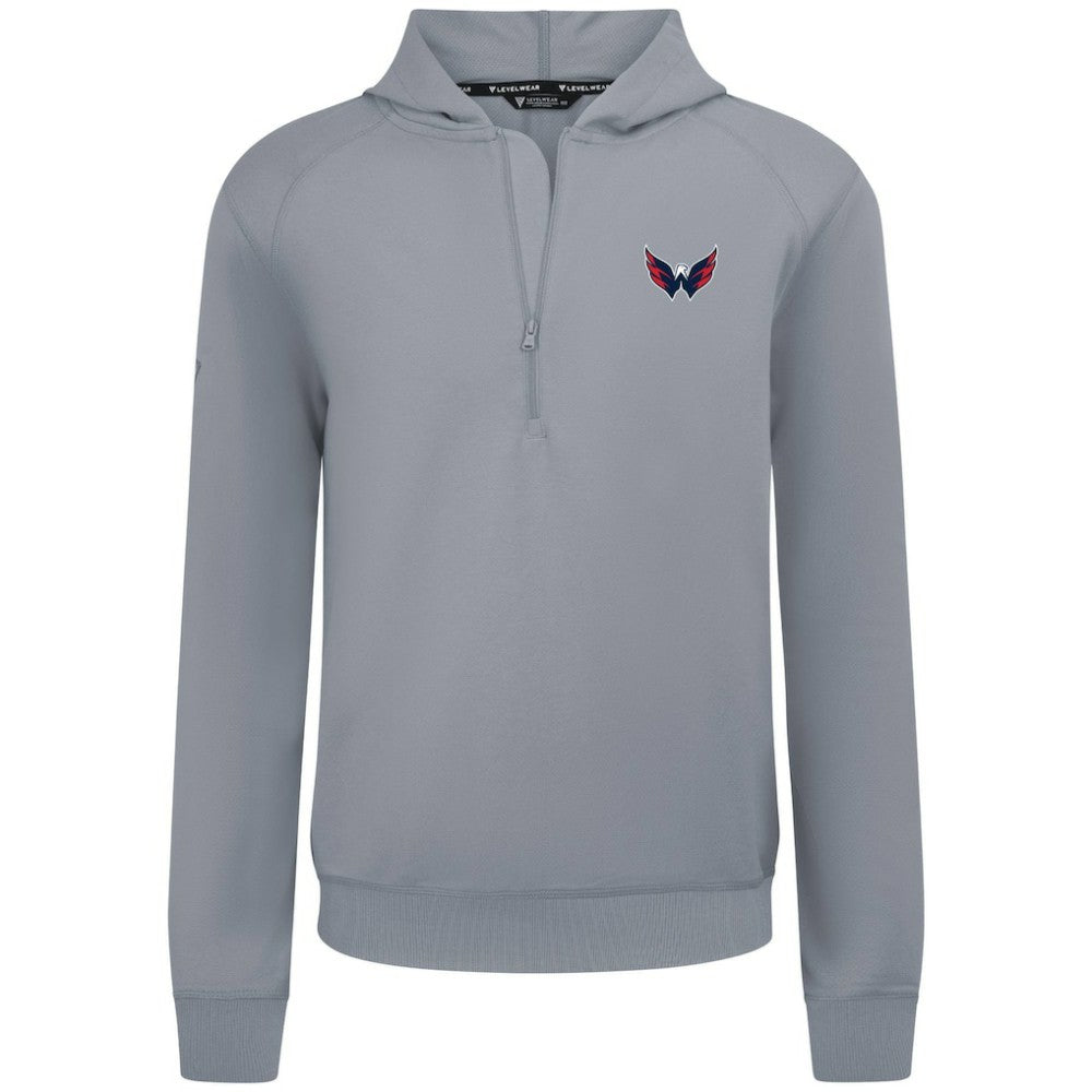Washington Capitals Levelwear Technic Quarter-Zip Pullover Hoodie -  NHL Hoodies