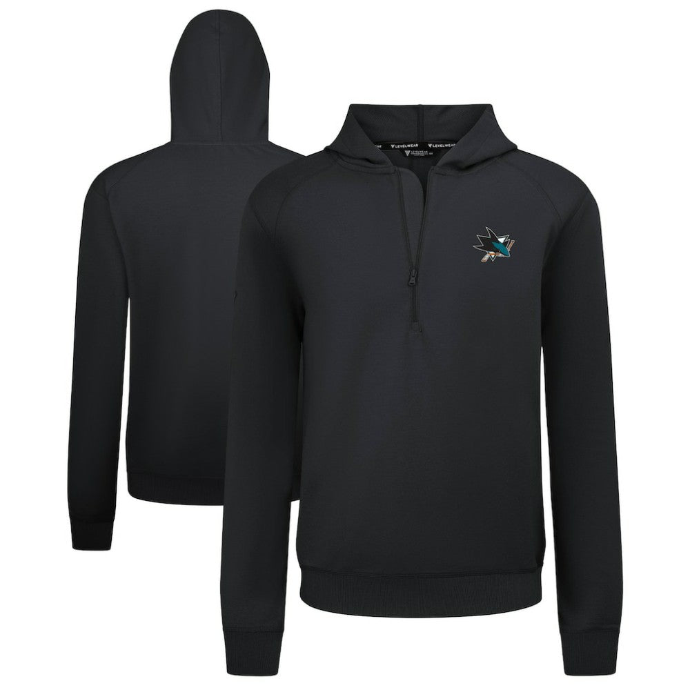 San Jose Sharks Levelwear Technic Quarter-Zip Pullover Hoodie -  NHL Hoodies
