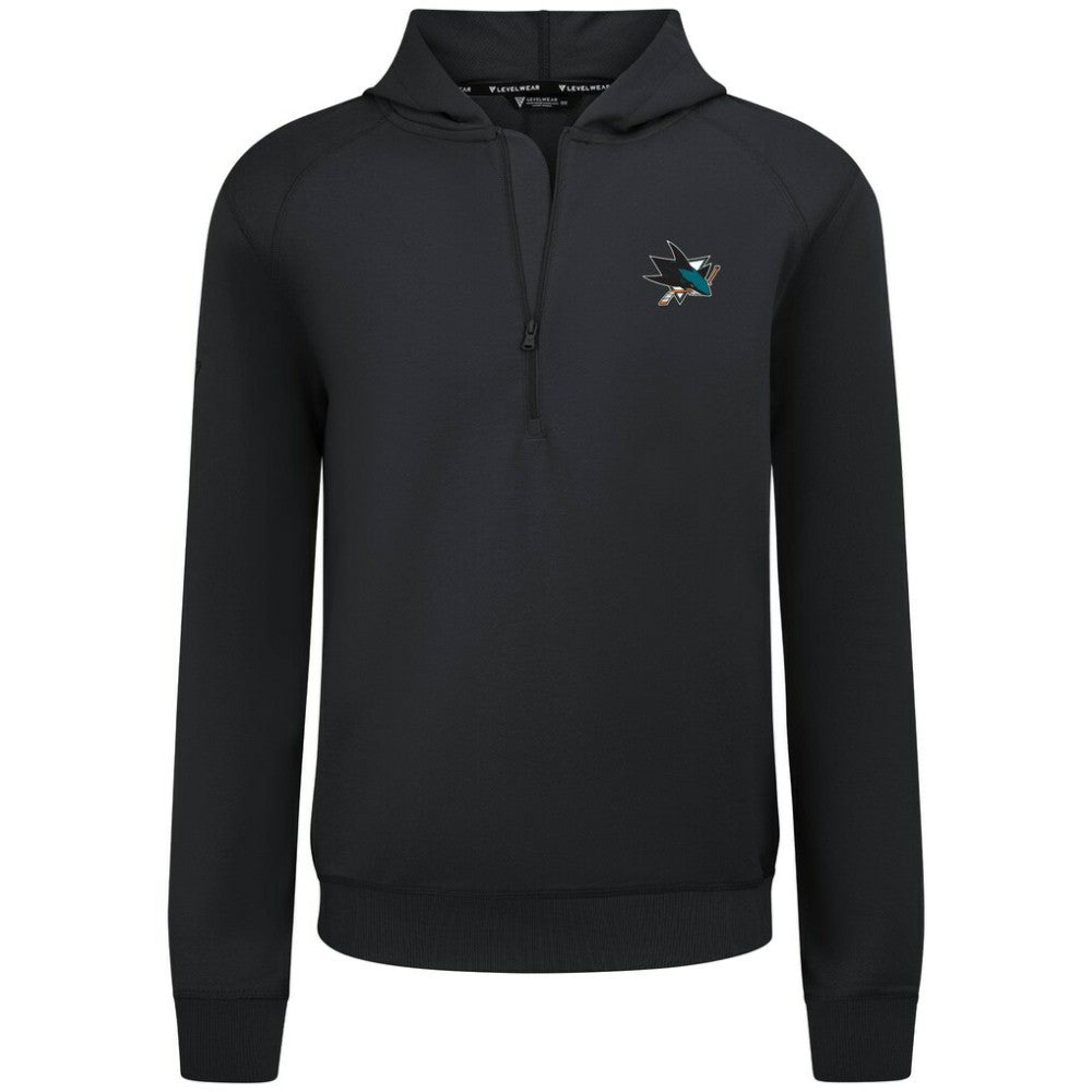 San Jose Sharks Levelwear Technic Quarter-Zip Pullover Hoodie -  NHL Hoodies