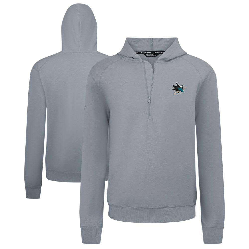 San Jose Sharks Levelwear Technic Quarter-Zip Pullover Hoodie -  NHL Hoodies