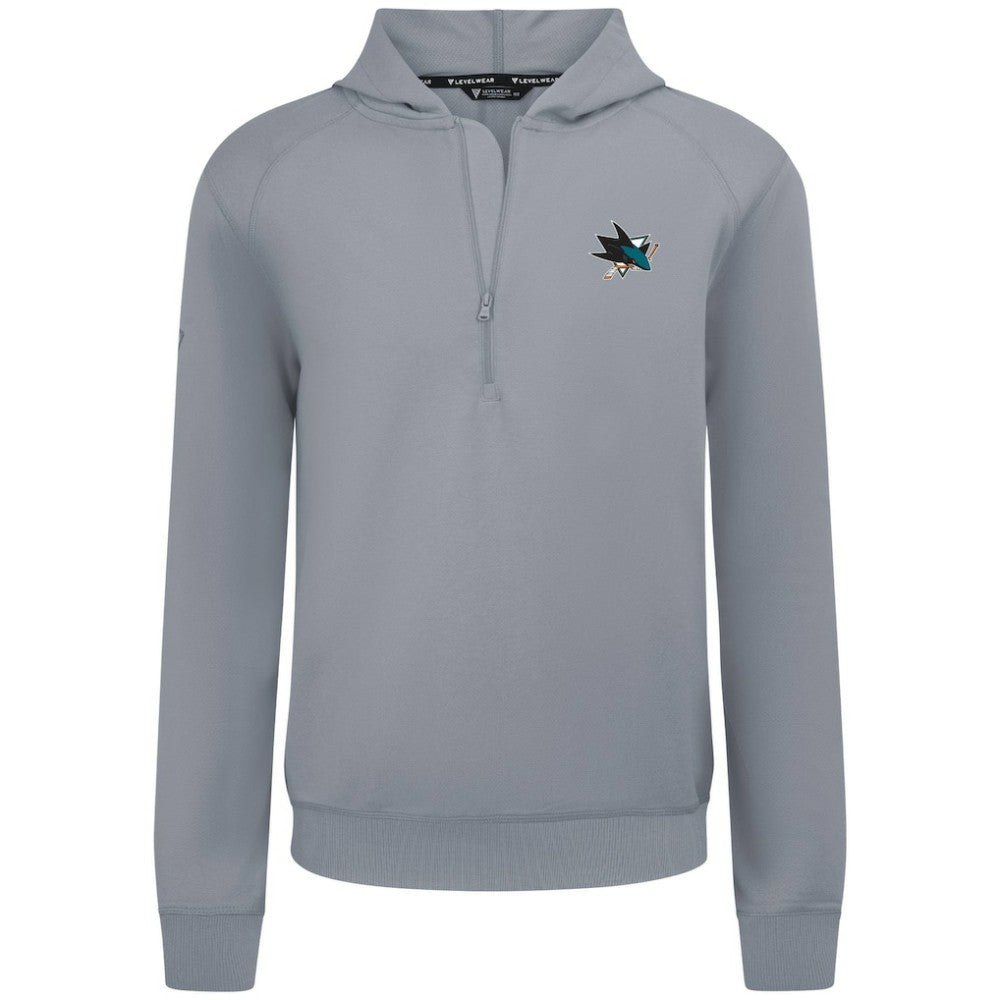 San Jose Sharks Levelwear Technic Quarter-Zip Pullover Hoodie -  NHL Hoodies