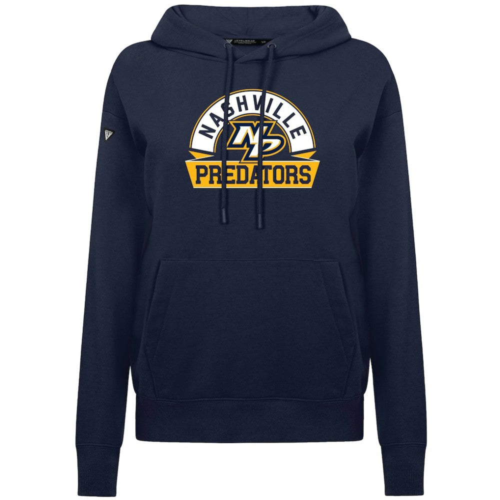 Nashville Predators Levelwear Women's Adorn Banner Arch Pullover Hoodie -  NHL Hoodies
