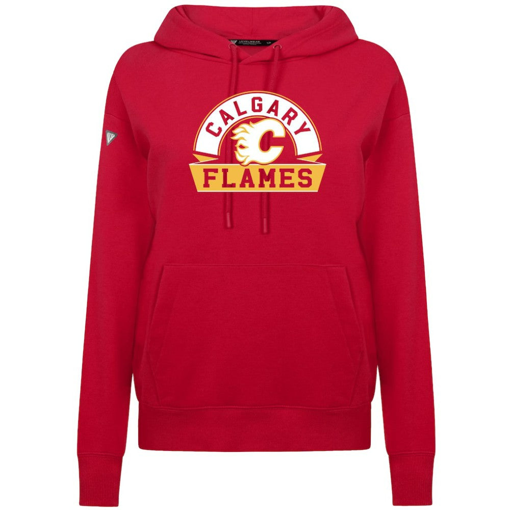Calgary Flames Levelwear Women's Adorn Banner Arch Pullover Hoodie -  NHL Hoodies