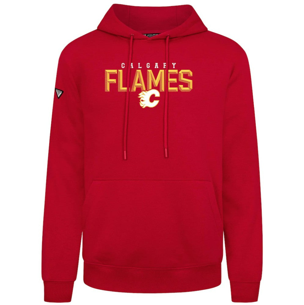 Calgary Flames Levelwear Podium Carve Pullover Hoodie -  NHL Hoodies