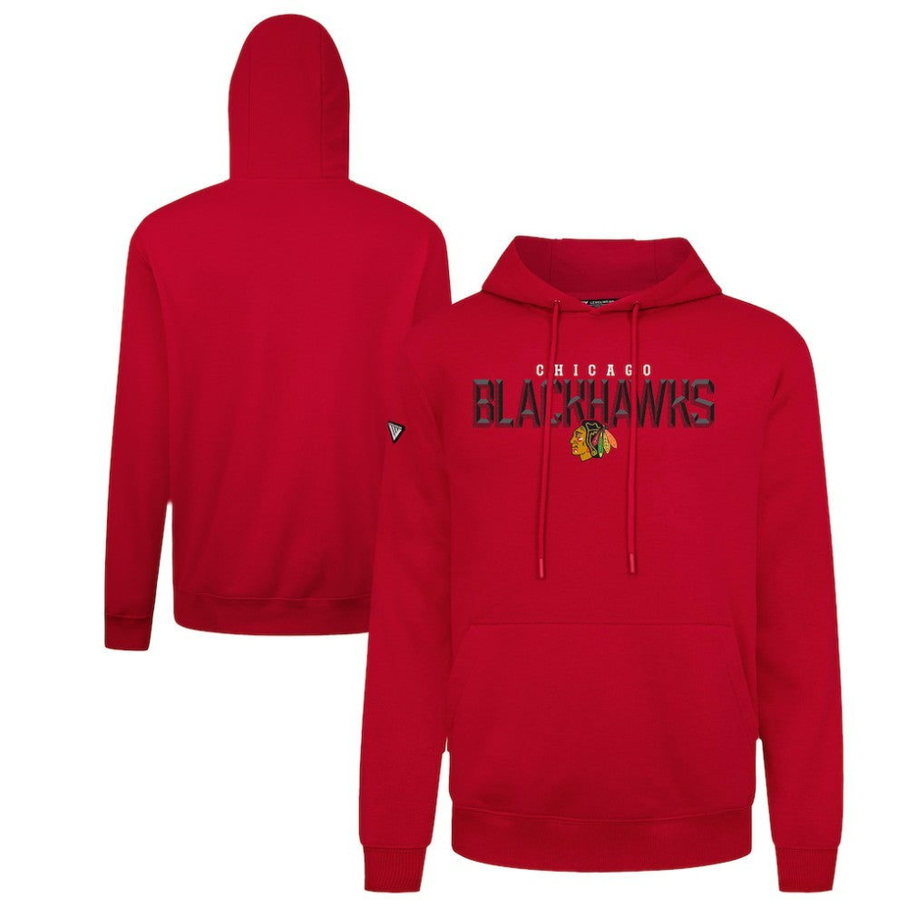 Chicago Blackhawks Levelwear Podium Carve Pullover Hoodie -  NHL Hoodies