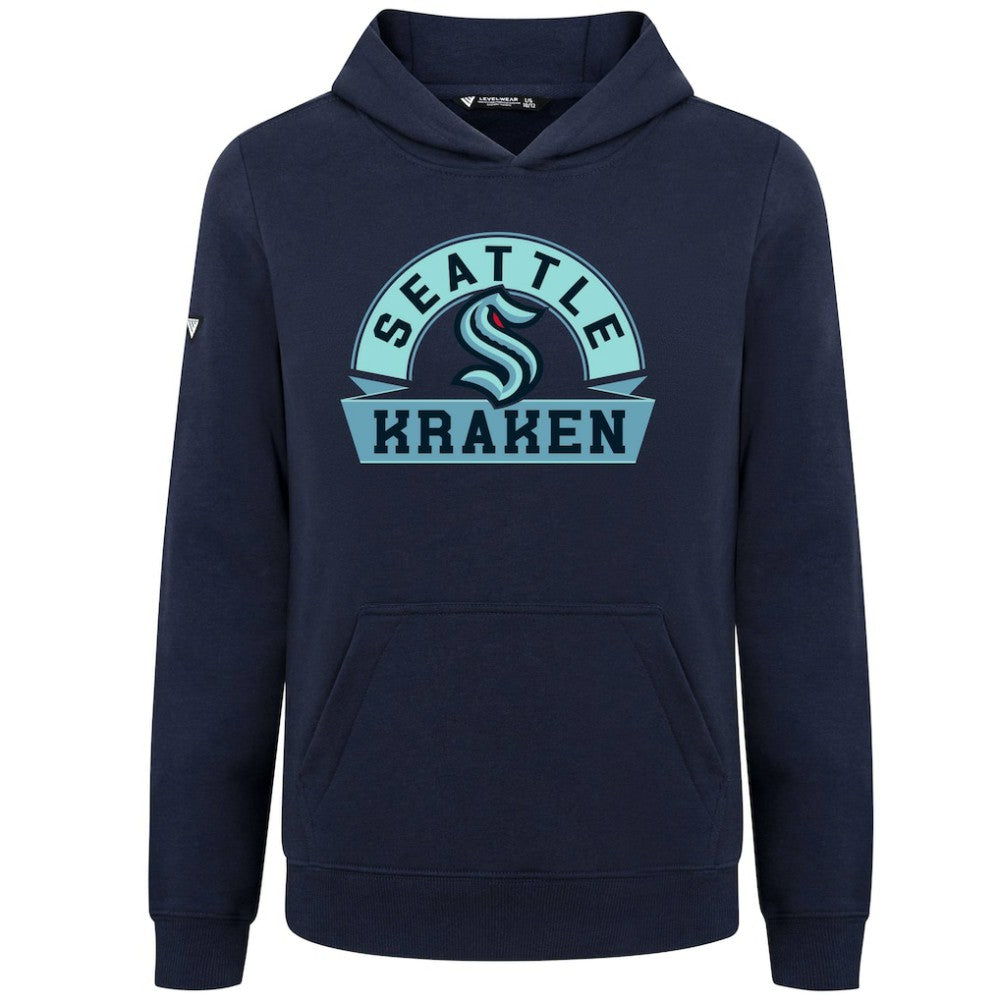 Seattle Kraken Levelwear Youth Podium Banner Arch Pullover Hoodie -  NHL Hoodies