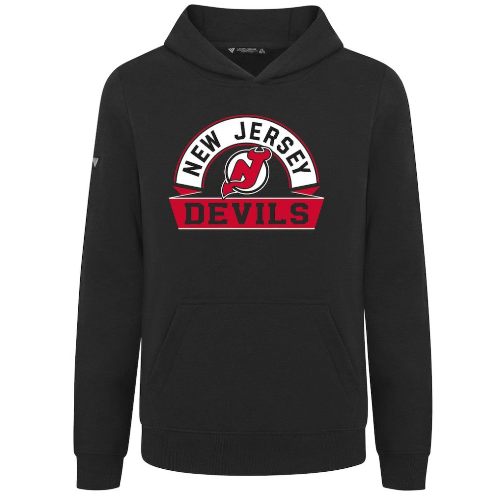 New Jersey Devils Levelwear Youth Podium Banner Arch Pullover Hoodie -  NHL Jerseys