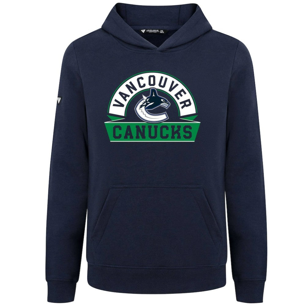 Vancouver Canucks Levelwear Youth Podium Banner Arch Pullover Hoodie -  NHL Hoodies