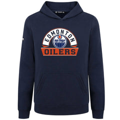 Edmonton Oilers Levelwear Youth Podium Banner Arch Pullover Hoodie -  NHL Hoodies