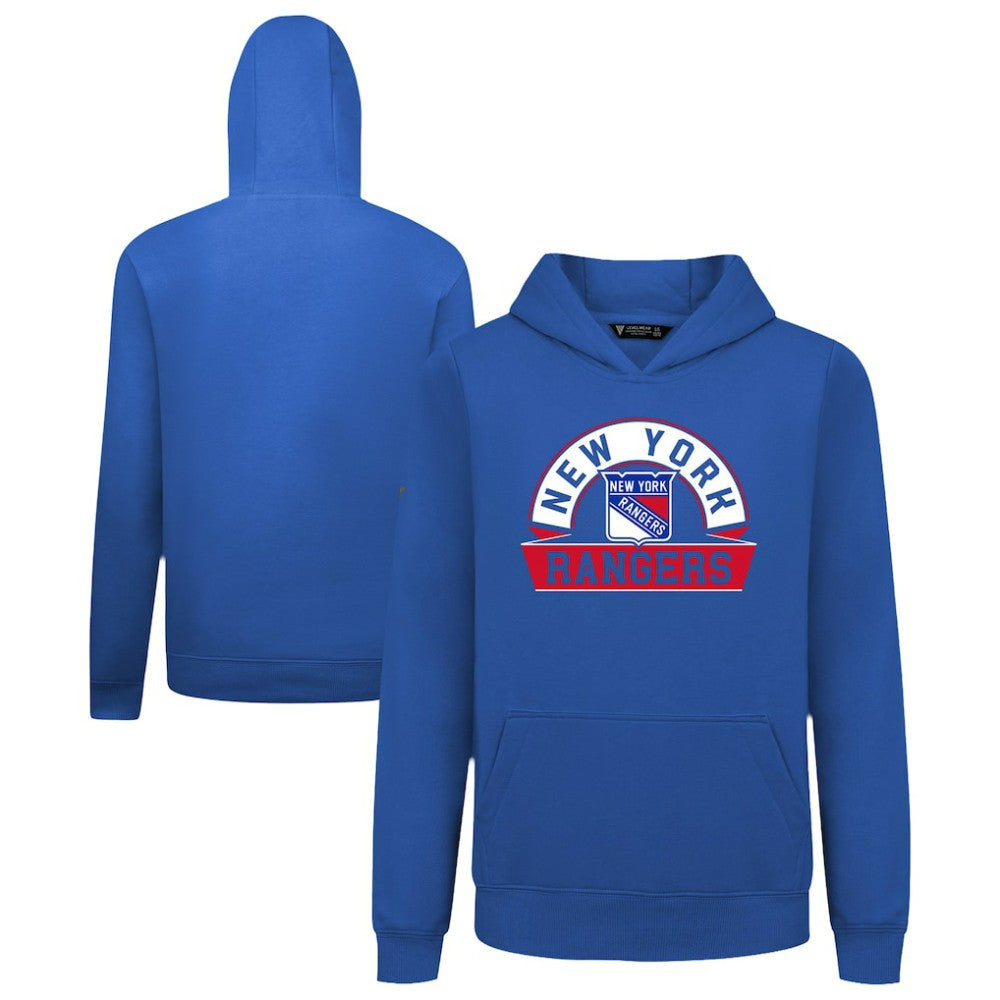 New York Rangers Levelwear Youth Podium Banner Arch Pullover Hoodie -  NHL Hoodies