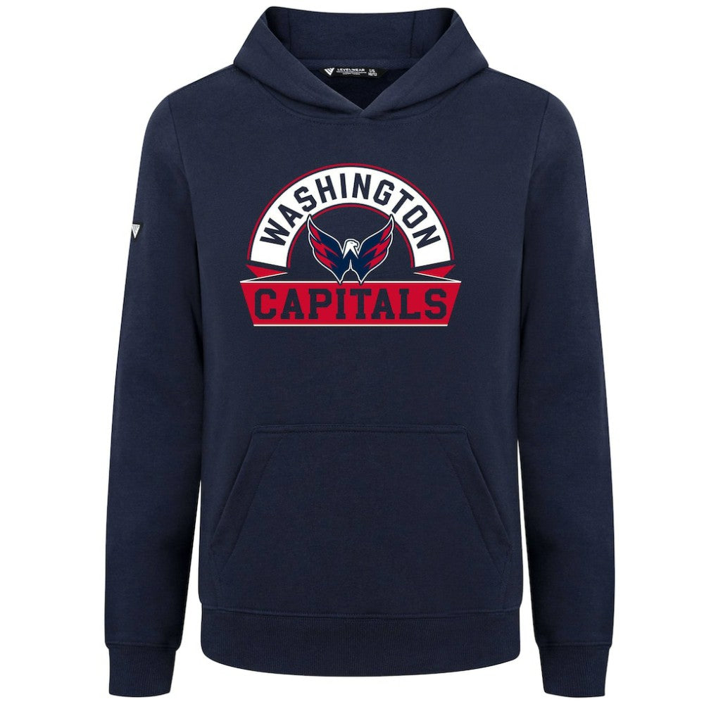 Washington Capitals Levelwear Youth Podium Banner Arch Pullover Hoodie -  NHL Hoodies