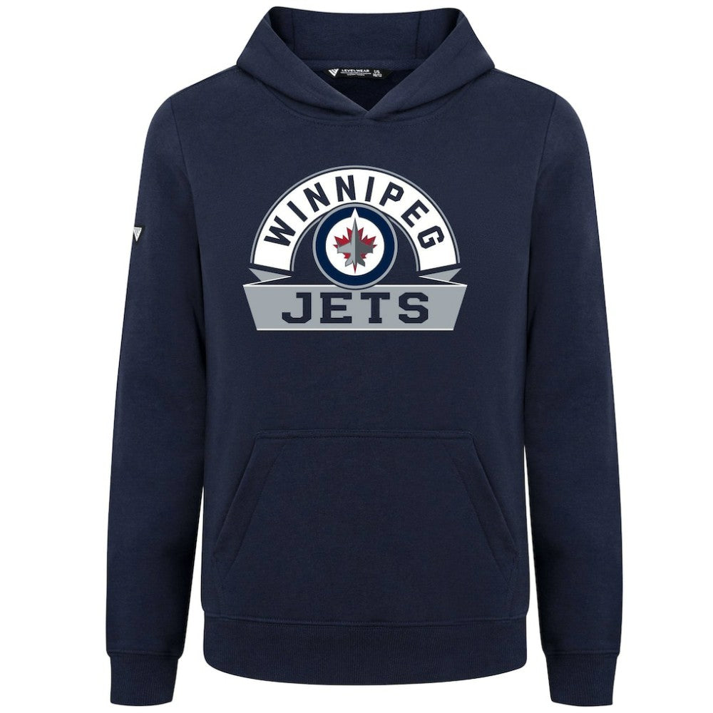 Winnipeg Jets Levelwear Youth Podium Banner Arch Pullover Hoodie -  NHL Hoodies