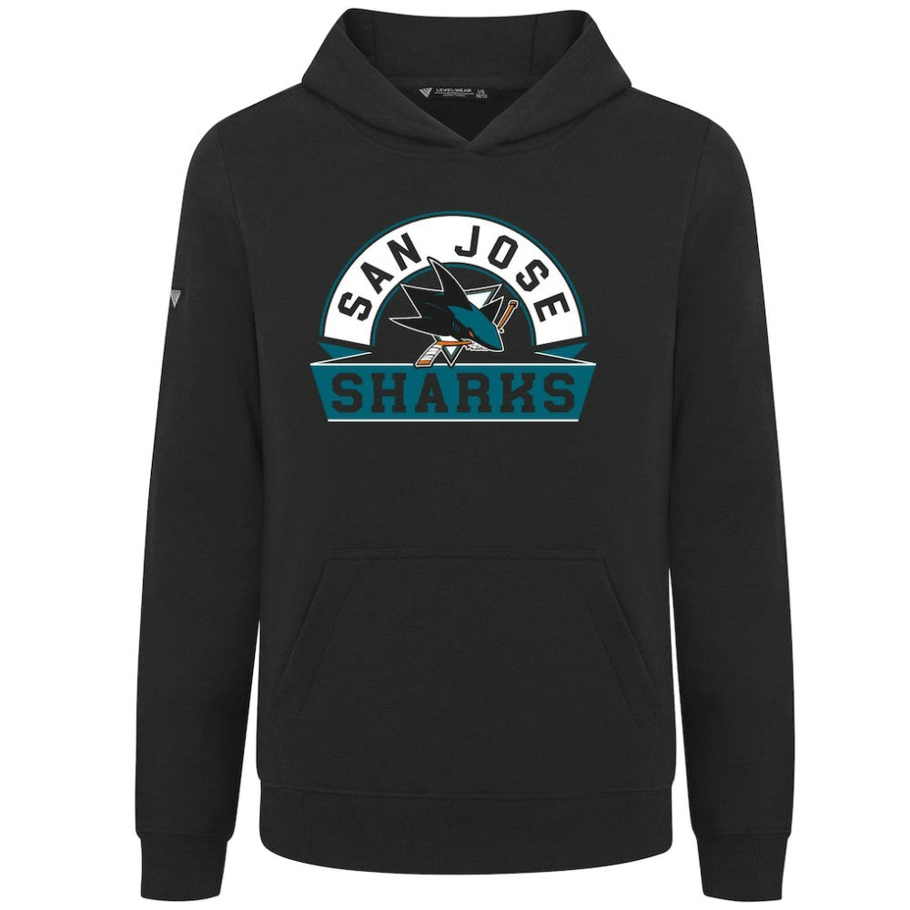 San Jose Sharks Levelwear Youth Podium Banner Arch Pullover Hoodie -  NHL Hoodies