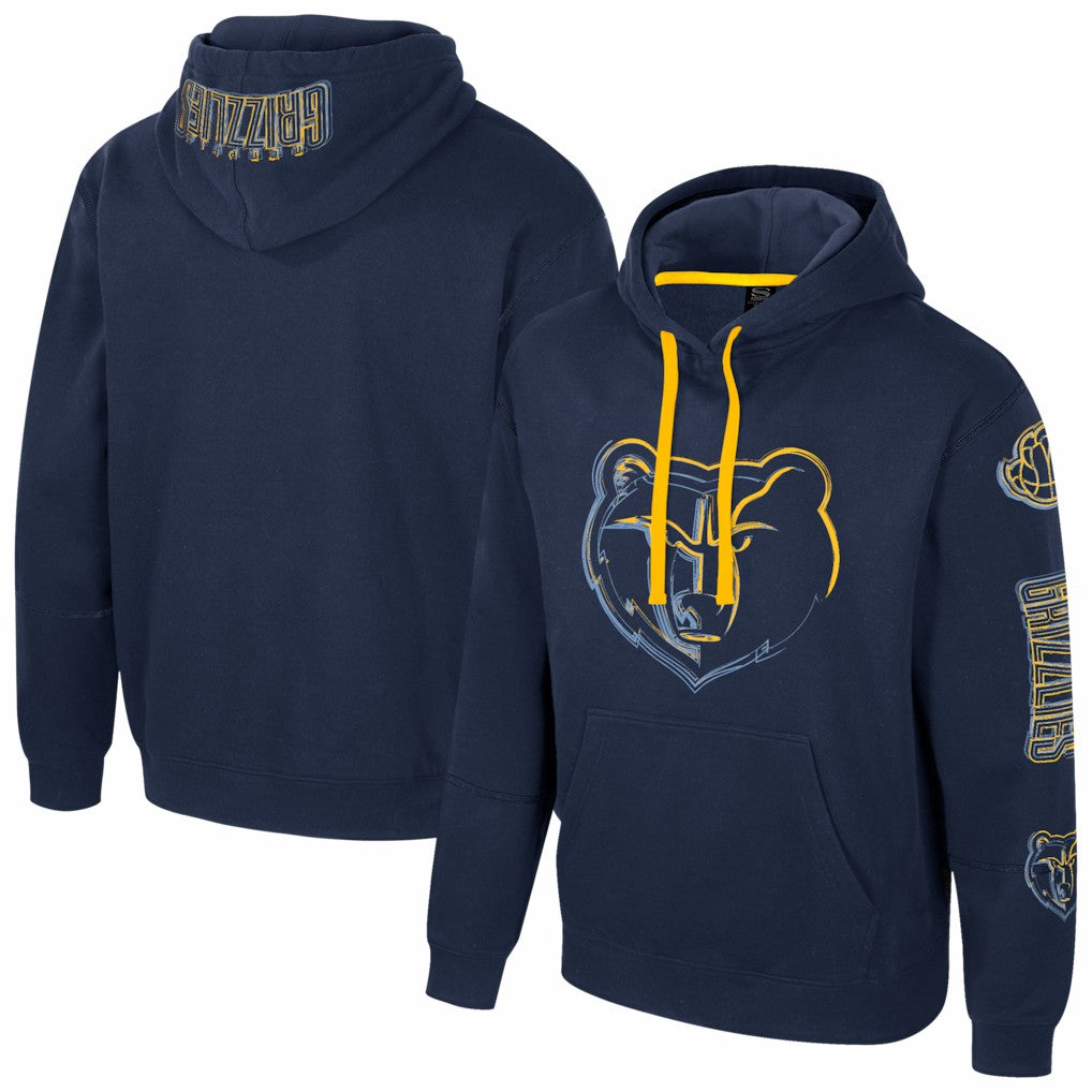 Navy Memphis Grizzlies Stadium Essentials Unisex Elementized Pullover Hoodie | NBA