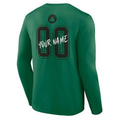 Kelly Green Boston Celtics Hustle Custom Long Sleeve T-Shirt | NBA