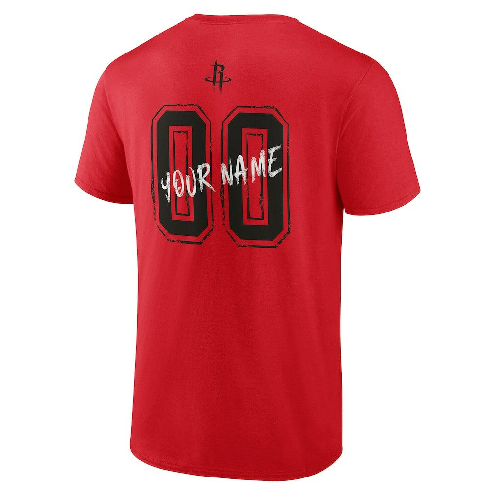 Red Houston Rockets Hustle Custom T-Shirt sale | NBA