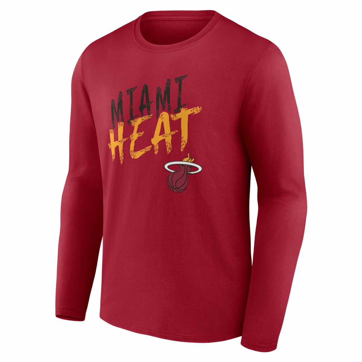 Red Miami Heat Hustle Custom Long Sleeve T-Shirt | NBA