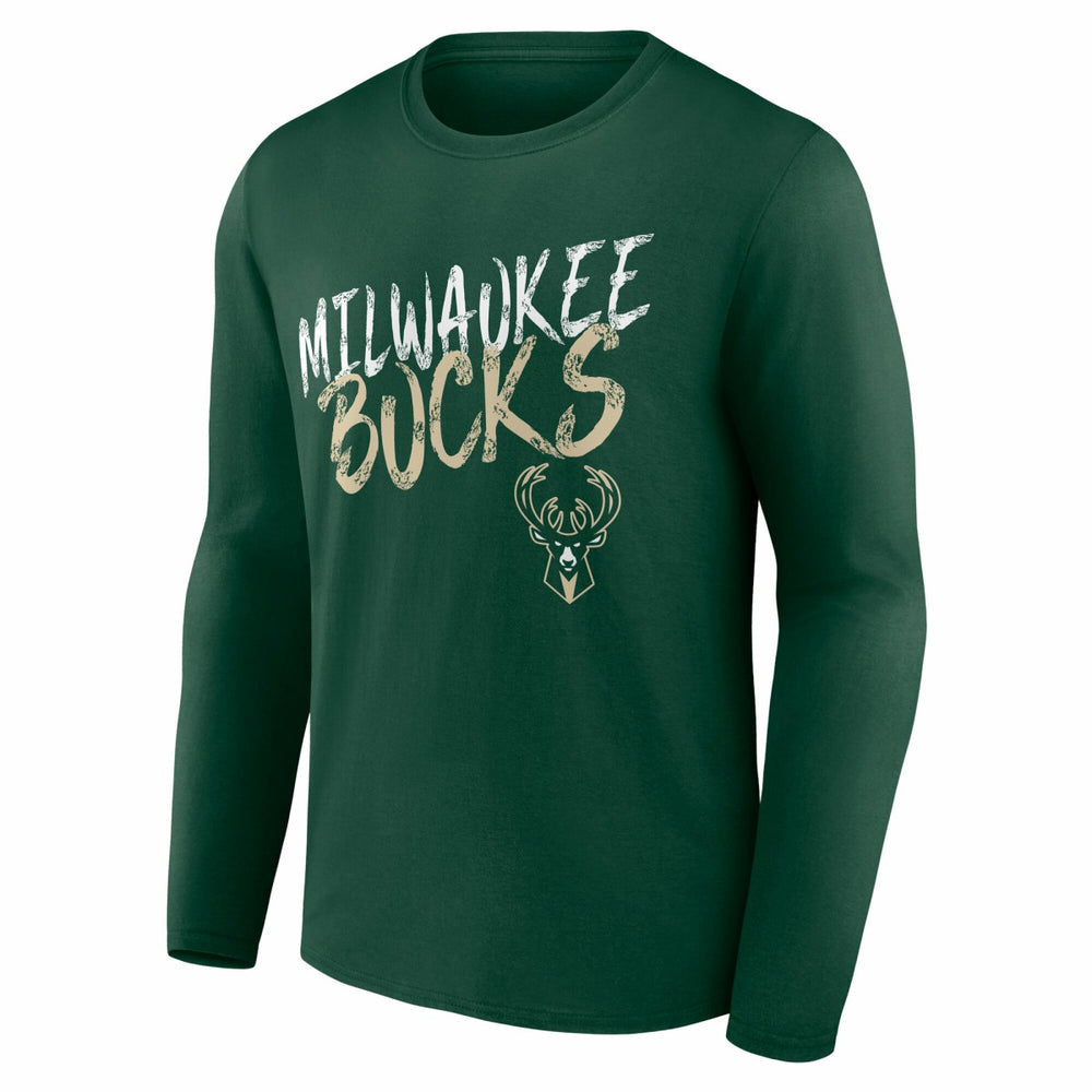 Hunter Green Milwaukee Bucks Hustle Custom Long Sleeve T-Shirt | NBA