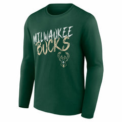 Hunter Green Milwaukee Bucks Hustle Custom Long Sleeve T-Shirt | NBA