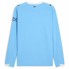 Manchester City 2025/26 Home Replica Long Sleeve Jersey