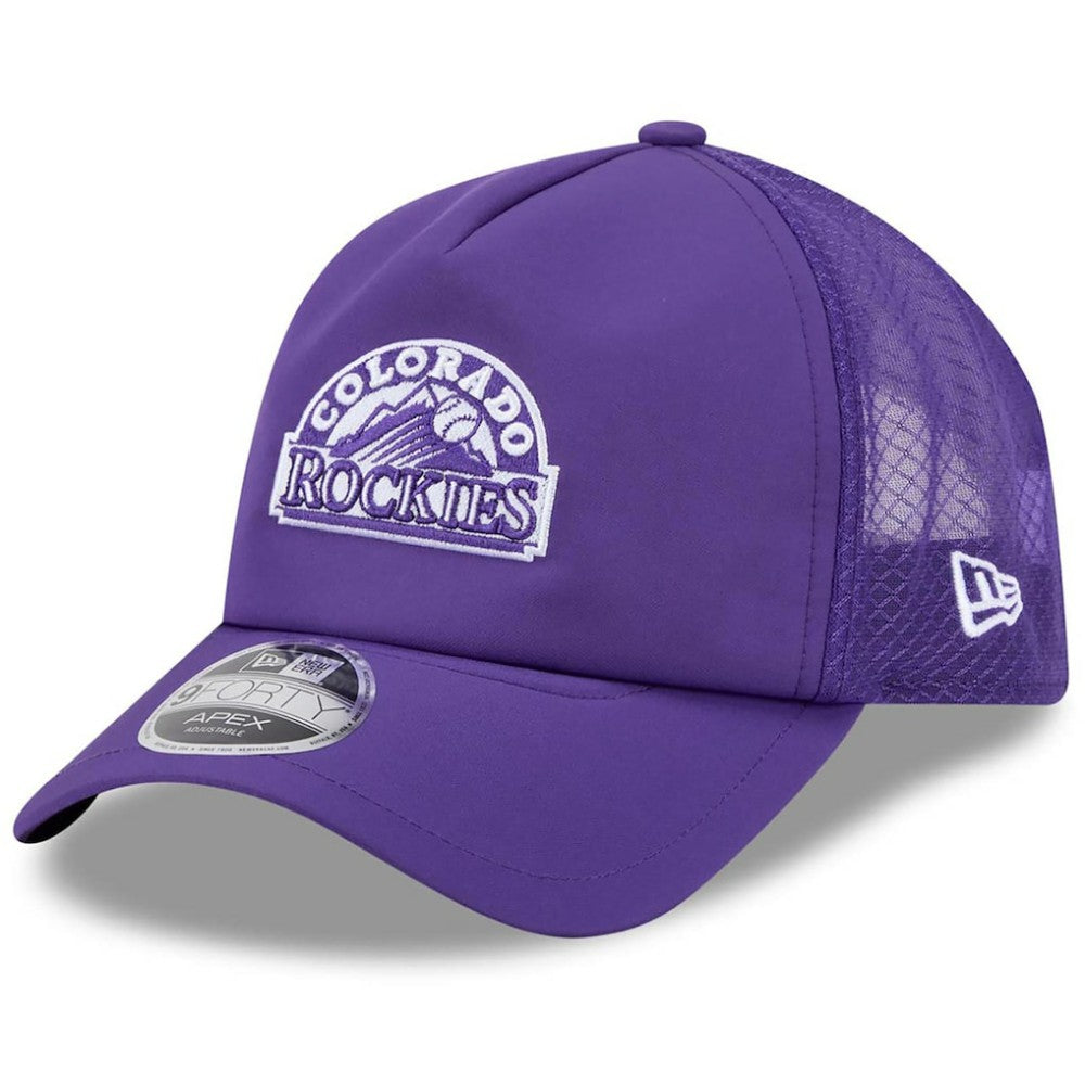 Colorado Rockies New Era 2026 Batting Practice Alternate Apex 9FORTY Adjustable Hat - MLB Hats