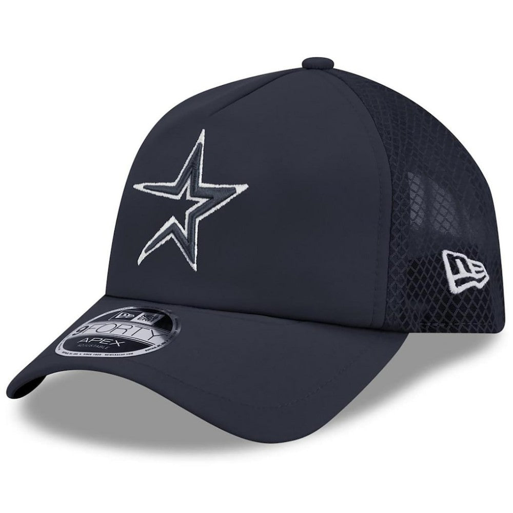 Houston Astros New Era 2026 Batting Practice Alternate Apex 9FORTY Adjustable Hat - MLB Hats