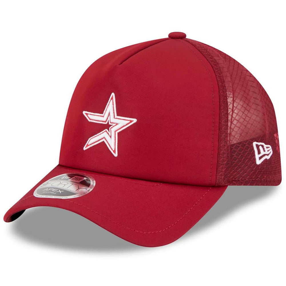 Houston Astros New Era 2026 Batting Practice Alternate Apex 9FORTY Adjustable Hat - MLB Hats