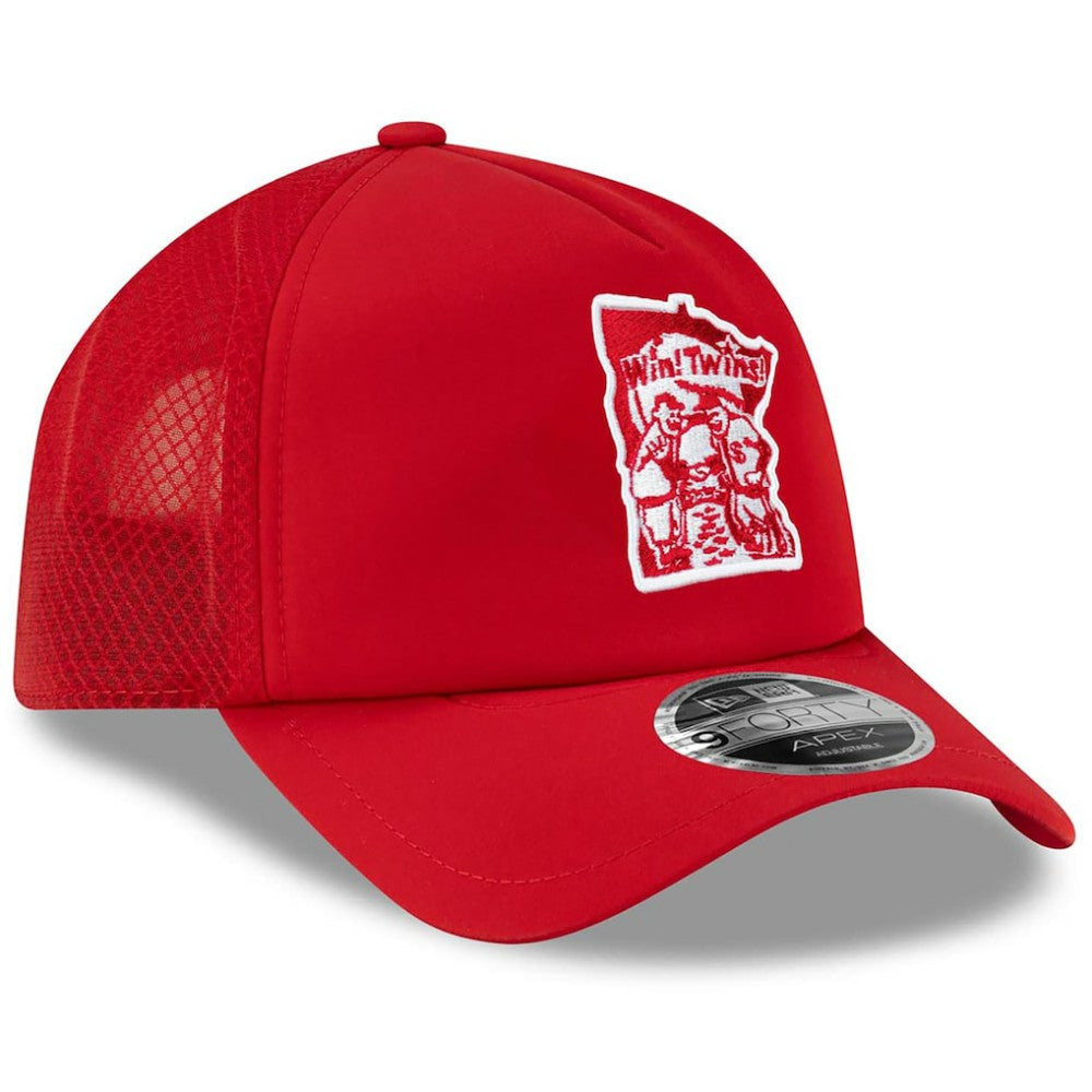 Minnesota Twins New Era 2026 Batting Practice Alternate Apex 9FORTY Adjustable Hat - MLB Hats