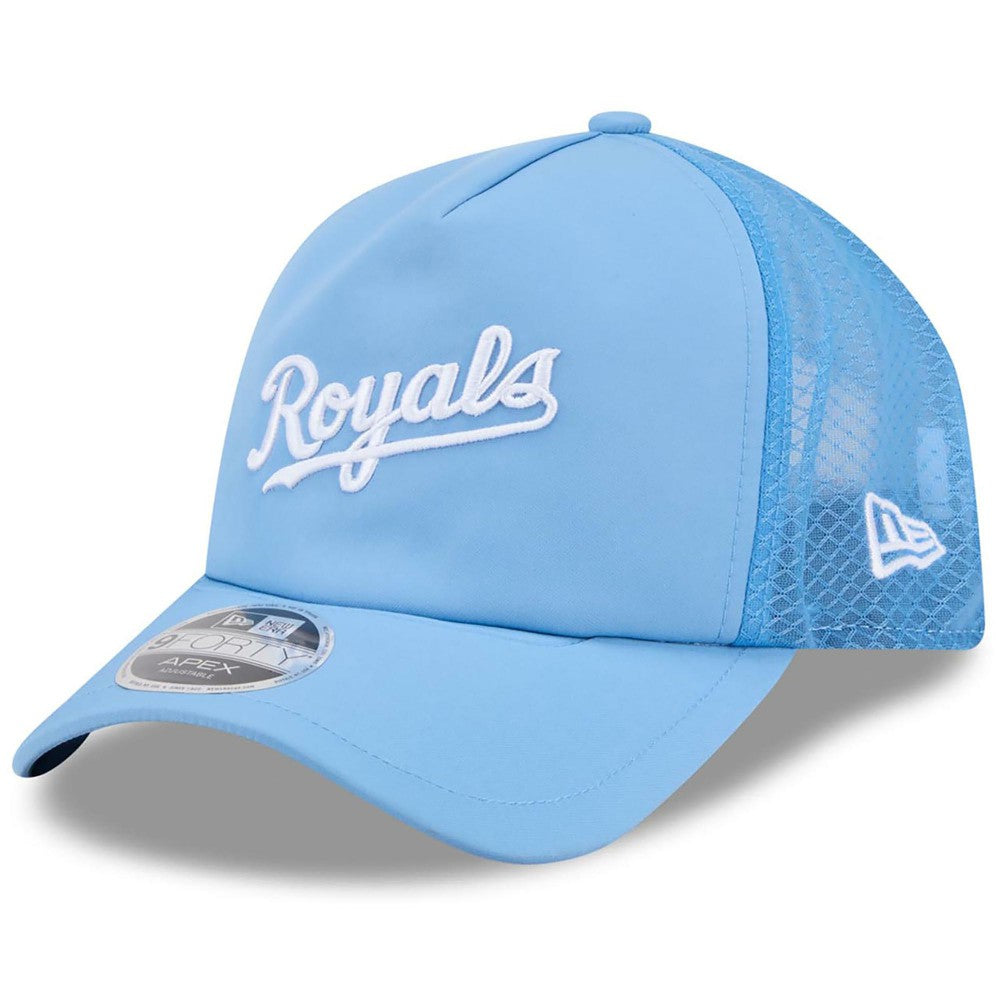 Kansas City Royals New Era 2026 Batting Practice Alternate Apex 9FORTY Adjustable Hat - MLB Hats