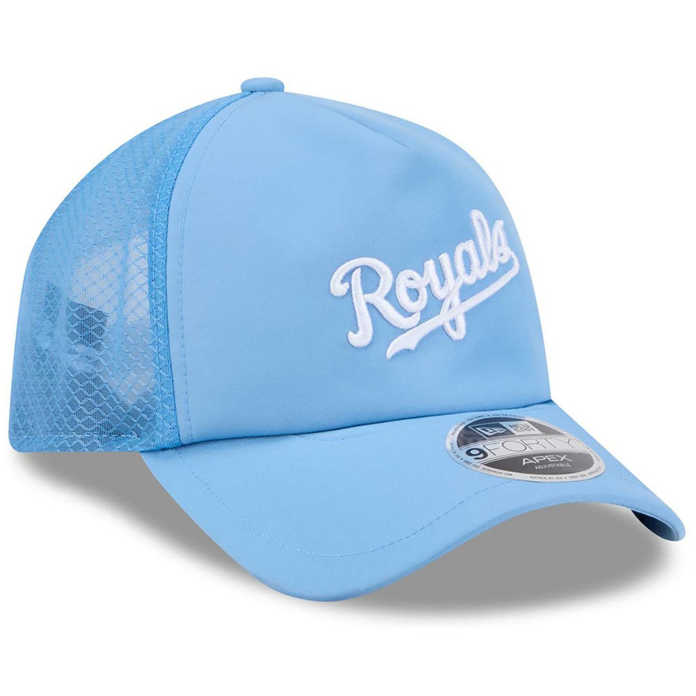 Kansas City Royals New Era 2026 Batting Practice Alternate Apex 9FORTY Adjustable Hat - MLB Hats