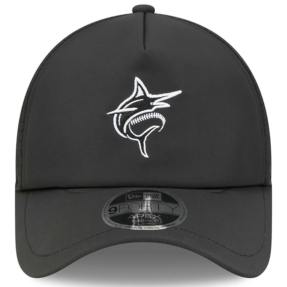 Miami Marlins New Era 2026 Batting Practice Alternate Apex 9FORTY Adjustable Hat - MLB Hats