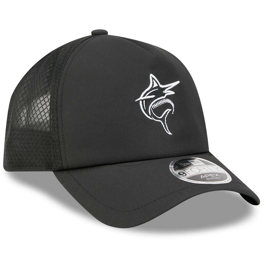 Miami Marlins New Era 2026 Batting Practice Alternate Apex 9FORTY Adjustable Hat - MLB Hats